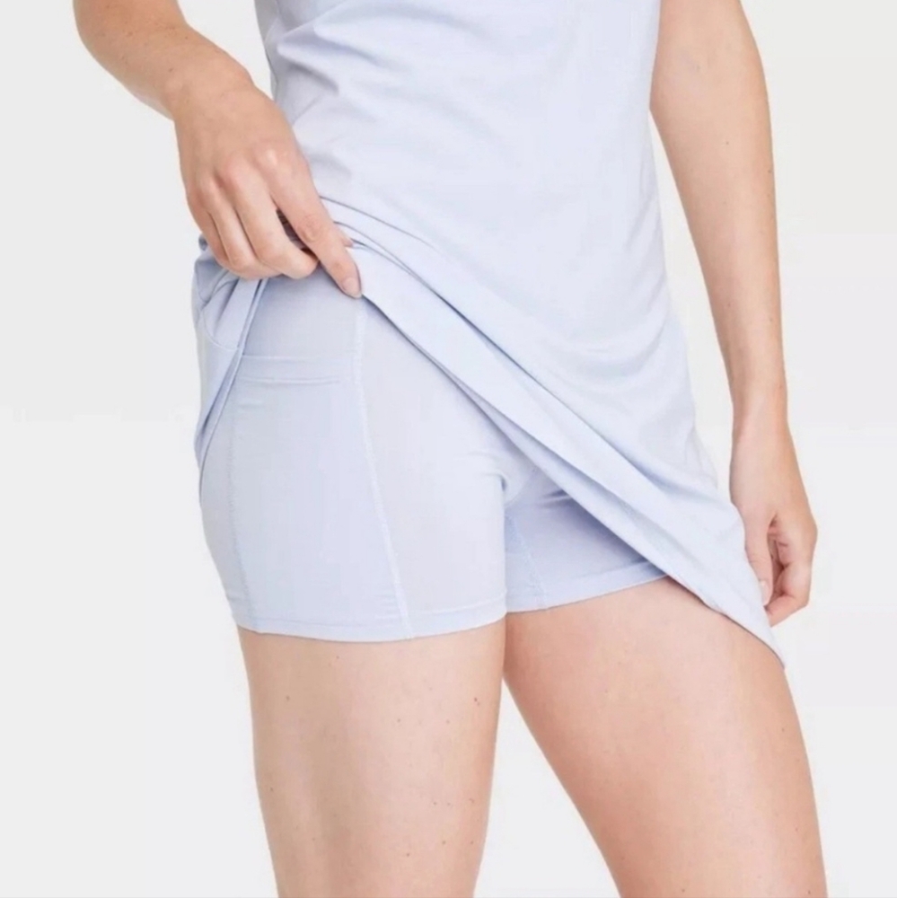 Flex Strappy Dress With Built In Shorts Liner Purple Racerback | All In Motion - Picture 16 of 16